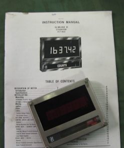 Weschler Slimline III Digital Counter Panel Meter
