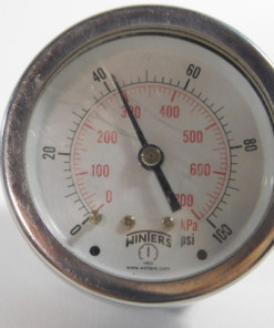 Winters Dual Scale Pressure Gauge 0-100 PSI