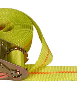 Wrecker Straps 2" X 27' STAMPED SNAP HOOK 10K POLY TIEDOWN W/RATCHET
