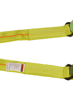 Wrecker Straps 2" X 6 FT TWISTED SNAP HK TRIANGLE W/WEAR PAD AXLE STRAP WEB V-ASSEMBLY