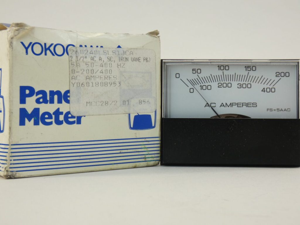 Yokogawa AC Amperes Panel Meter, 0-200/400 260240LSLS1JCA