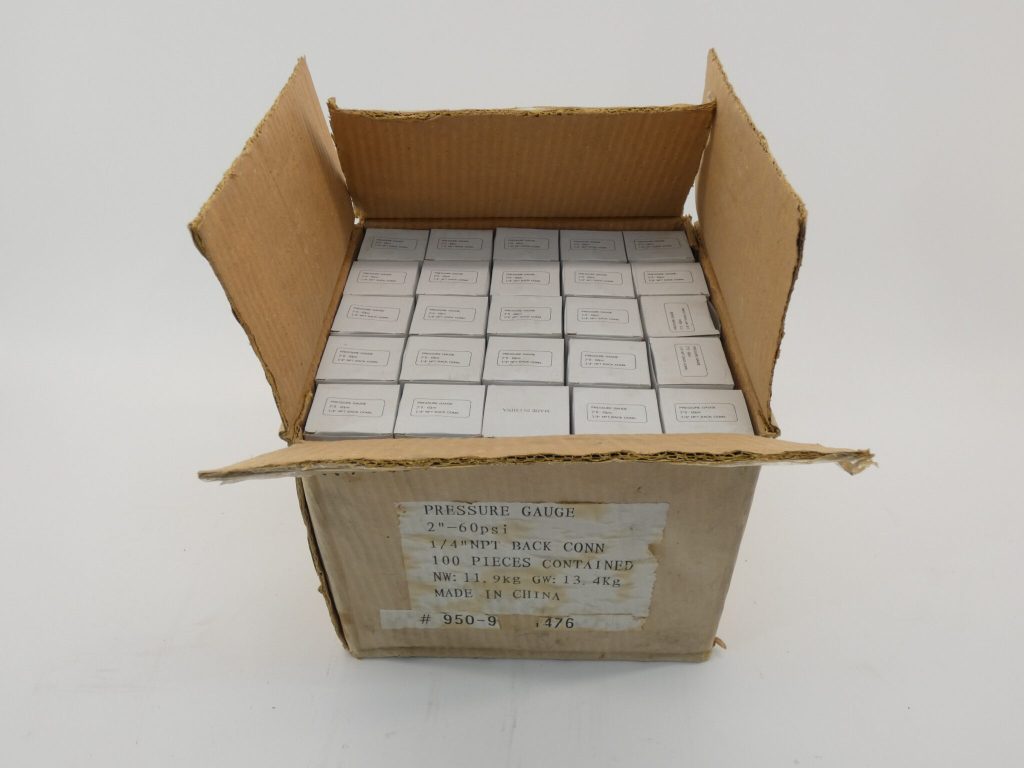 *Lot of 100* 0-60PSI Pressure Gauges 2" 1/4" Back Connection
