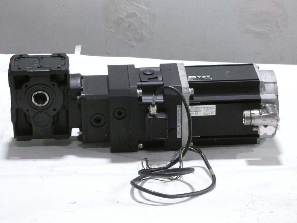 Nidec 190E3C300XAJBC215320-STL5 Servo Motor w/ Mayr Brake Rossi R CI 64 UO3A Gear Reducer