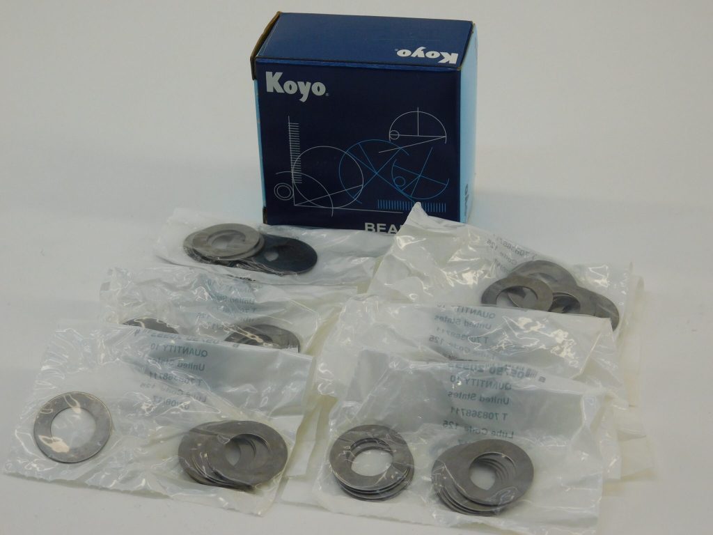*Box of 100* Koyo TRA-1018 PA 125 Thrust Roller Bearing Washers, 5/8" Bore