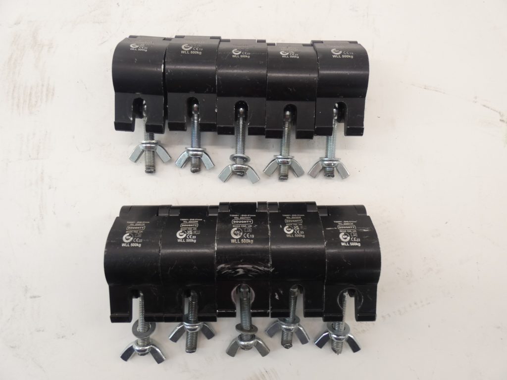 *Lot of 10* Doughty T58601 Half Coupler WLL500KG Clamp 48-51mm