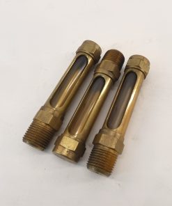 *Lot of 3* Lube Devices Brass Oil Level Gauge Indicator Sight Glass