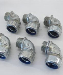 *Lot of 6* Thomas & Betts 1" Liquid-Tight Angle Conduit Connector