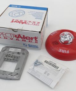 SpectraAlert Advance System Sensor PC2R Red 2-Wire Ceiling Mount Horn Strobe Fire Alarm