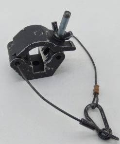 Cheeseborough Half Coupler Clamp w/ Safety Cable Black