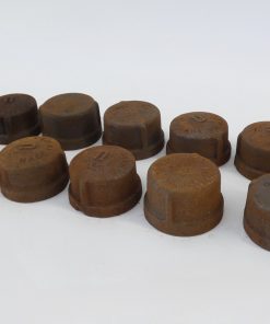 *Lot of 10* Iron Pipe Cap 1-1/2" NPT
