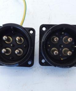 *Lot of 2* LK Connectors LKH 02-28A-9-PSS0-00PG Black Connector Plug Black 4-Pin