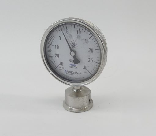 Ashcroft Tri-Clamp Pressure Gauge 0-30PSI