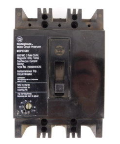 Westinghouse 3P 7A 600V Motor Circuit Protector MCP0358R