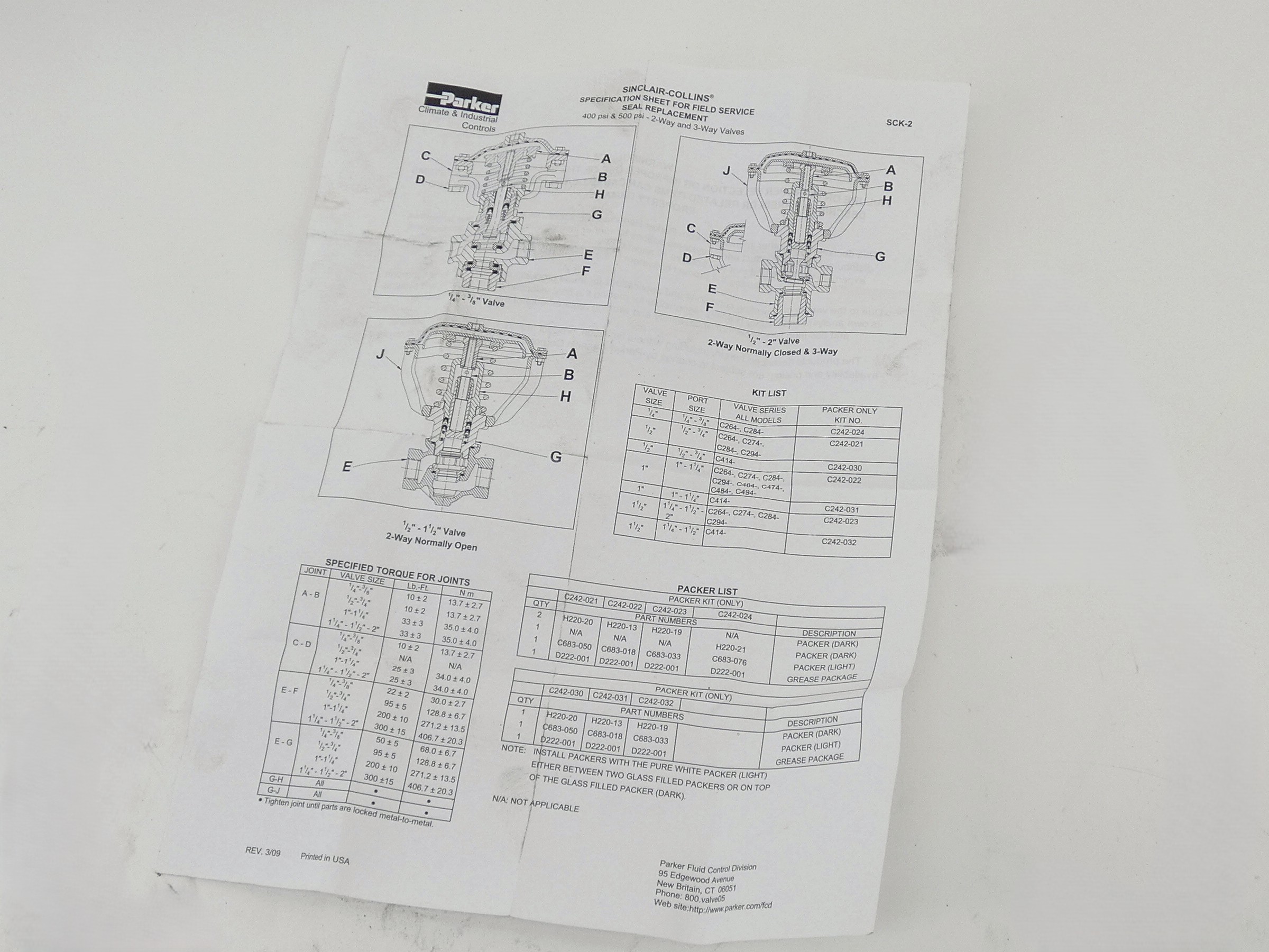 Parker Hannifin 203254 Solenoid Valve Repair Kit 8.jpg Parker Hannifin 203254 Solenoid Valve Repair Kit 8.jpg